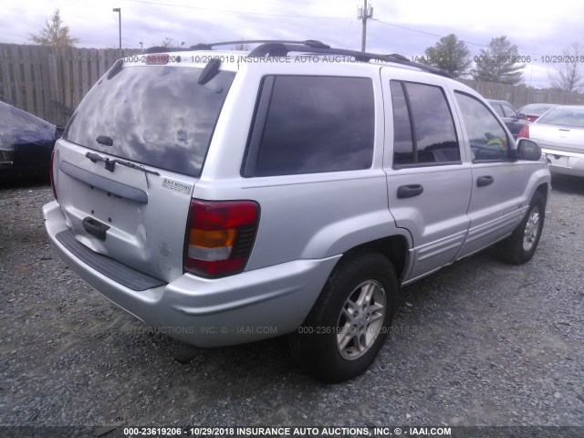 1J4GW48S34C238126 - 2004 JEEP GRAND CHEROKEE LAREDO/COLUMBIA/FREEDOM 银色 照片 4