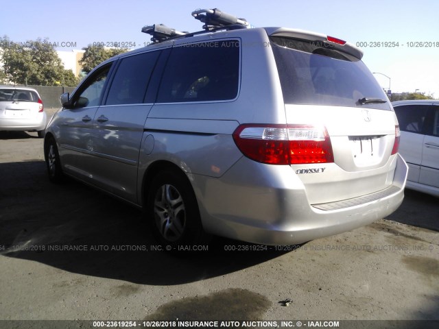 5FNRL38717B041153 - 2007 HONDA ODYSSEY EXL SILVER photo 3