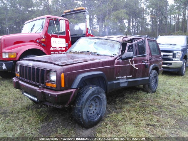 1J4FF58S1YL188950 - 2000 JEEP CHEROKEE CLASSIC BURGUNDY photo 6