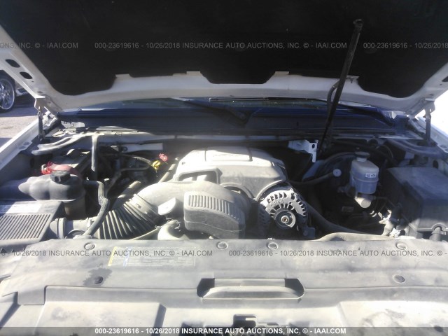 3GNEC12027G321440 - 2007 CHEVROLET AVALANCHE C1500 WHITE photo 10