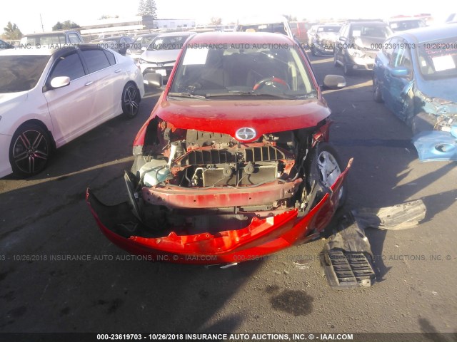 JTKKU10498J009624 - 2008 TOYOTA SCION XD RED photo 6