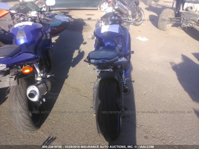 JYARJ12E56A004644 - 2006 YAMAHA YZFR6 L BLUE photo 6