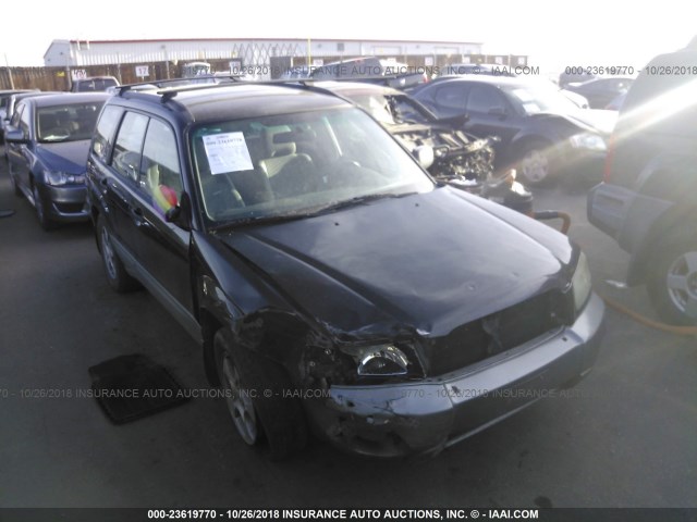 JF1SG65634H701035 - 2004 SUBARU FORESTER 2.5XS შავი ფოტო 1