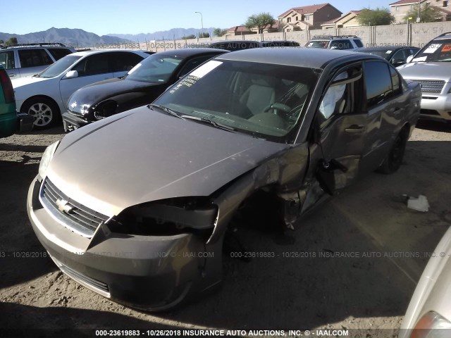 1G1ZS58F27F305068 - 2007 CHEVROLET MALIBU LS Qızıl foto 2