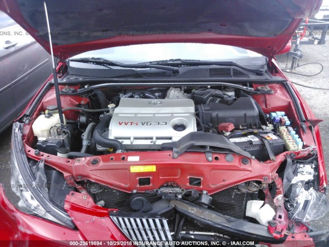 4T1FA38P36U072222 - 2006 TOYOTA CAMRY SOLARA SE/SLE Qırmızı foto 10