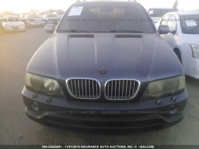 5UXFB33533LH44791 - 2003 BMW X5 4.4I GRAY photo 6