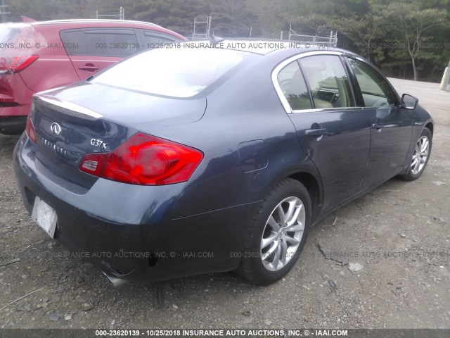 JNKCV61F79M362125 - 2009 INFINITI G37 BLUE photo 4