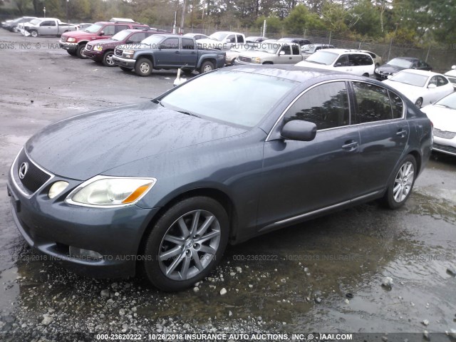 JTHCH96S660004130 - 2006 LEXUS GS GENERATION 200 300 GRAY photo 2