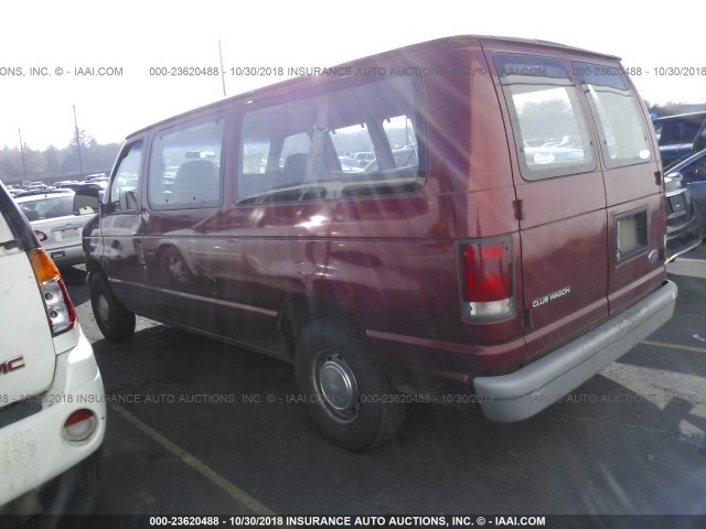 1FMEE1124VHB61436 - 1997 FORD ECONOLINE E150 RED photo 3