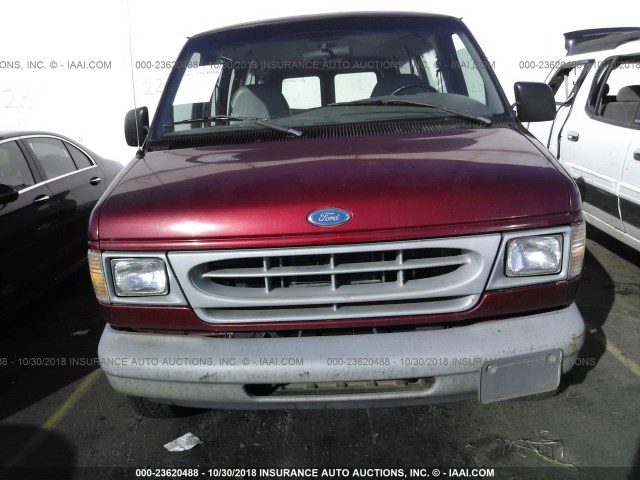 1FMEE1124VHB61436 - 1997 FORD ECONOLINE E150 RED photo 6