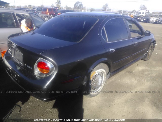 JN1DA31A52T309362 - 2002 NISSAN MAXIMA GLE/SE BLACK photo 4