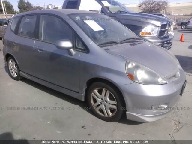 JHMGD38657S040343 - 2007 HONDA FIT S 银色 照片 1