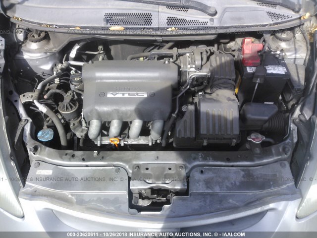 JHMGD38657S040343 - 2007 HONDA FIT S 银色 照片 10