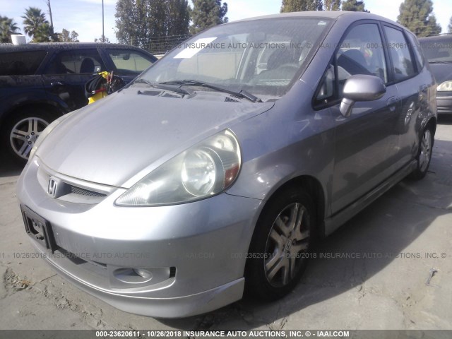 JHMGD38657S040343 - 2007 HONDA FIT S 银色 照片 2
