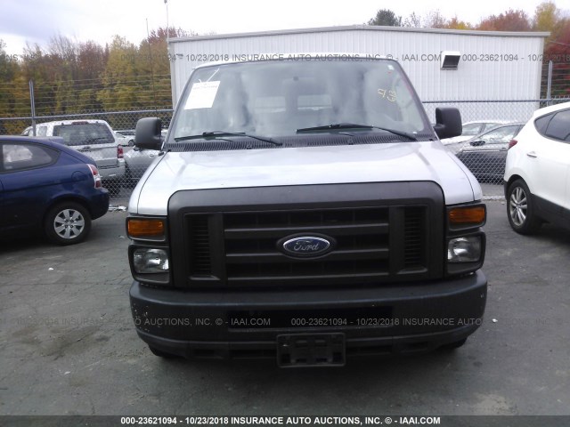 1FBNE3BL9BDA09313 - 2011 FORD ECONOLINE E350 SUPER DUTY WAGON SILVER photo 6