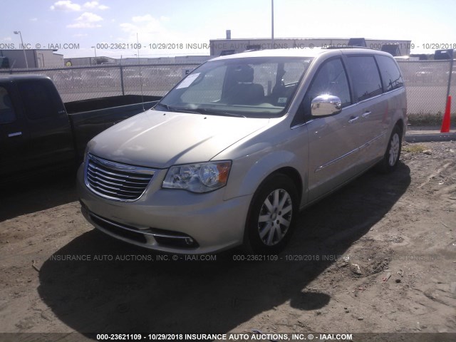 2C4RC1CGXCR376003 - 2012 CHRYSLER TOWN & COUNTRY TOURING L GOLD photo 2