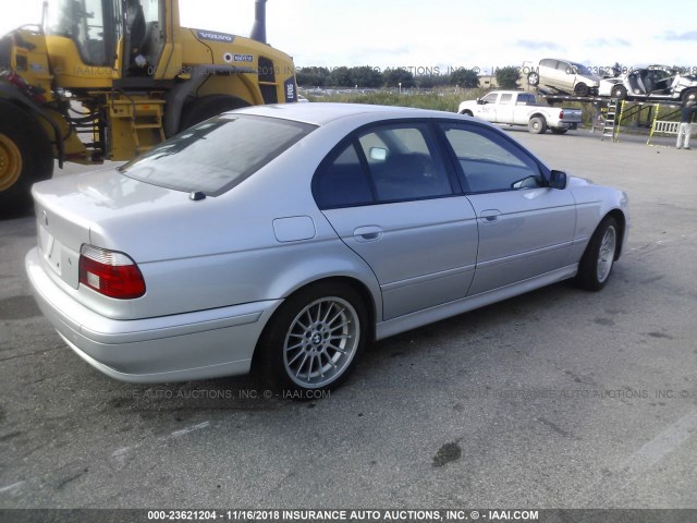 WBADN63482GN85762 - 2002 BMW 540 I AUTOMATIC SILVER photo 4