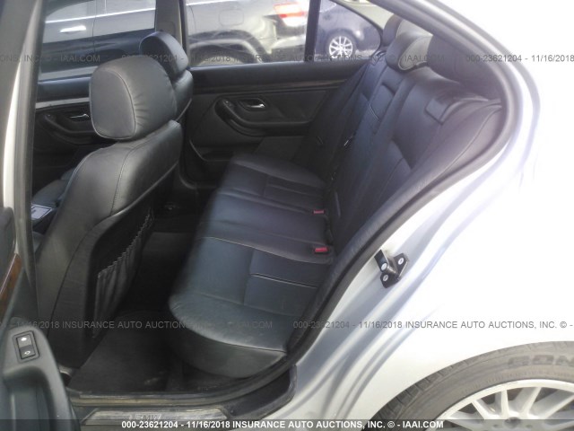 WBADN63482GN85762 - 2002 BMW 540 I AUTOMATIC SILVER photo 8