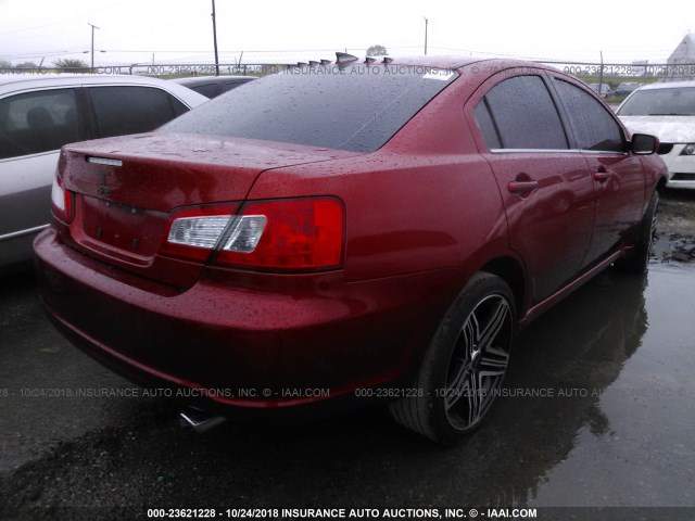 4A32B3FF5CE017350 - 2012 MITSUBISHI GALANT ES/SE RED photo 4