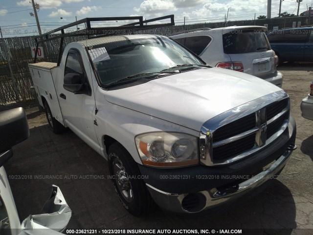 3D7KR26C86G190720 - 2006 DODGE RAM 2500 ST/SLT 白色 照片 1