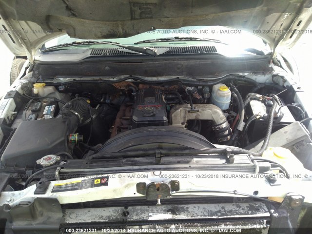 3D7KR26C86G190720 - 2006 DODGE RAM 2500 ST/SLT 白色 照片 10