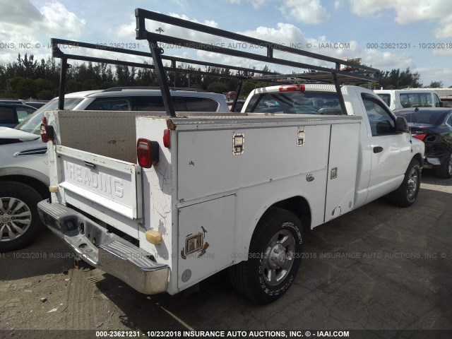 3D7KR26C86G190720 - 2006 DODGE RAM 2500 ST/SLT 白色 照片 4