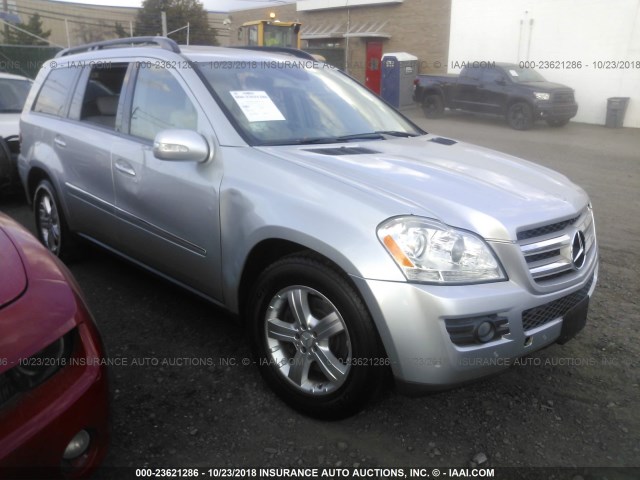 4JGBF71E97A137142 - 2007 MERCEDES-BENZ GL 450 4MATIC SILVER photo 1