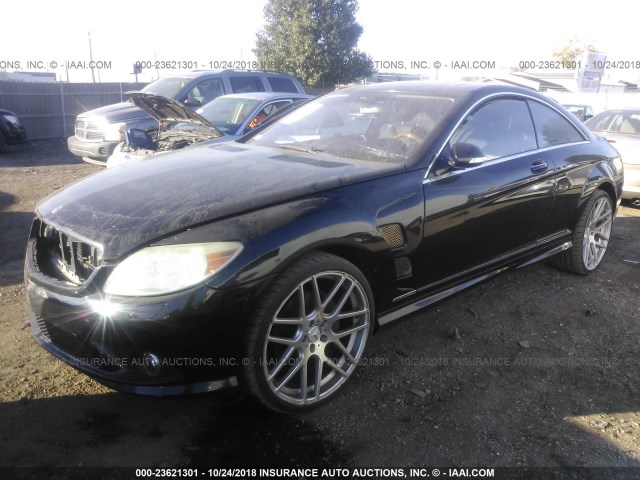 WDDEJ71X18A016324 - 2008 MERCEDES-BENZ CL 550 BLACK photo 2