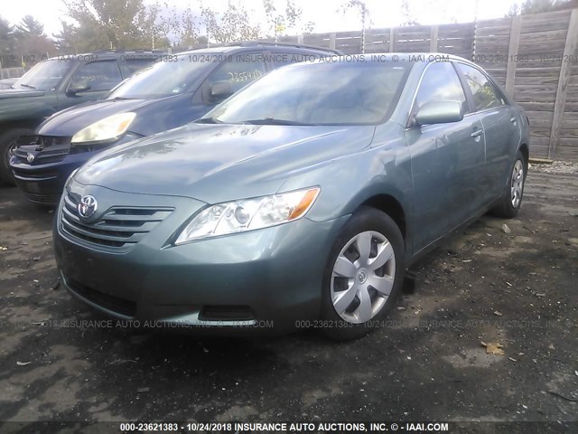 4T1BE46K37U542668 - 2007 TOYOTA CAMRY NEW GENERAT CE/LE/XLE/SE GREEN photo 2