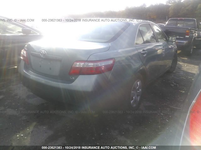 4T1BE46K37U542668 - 2007 TOYOTA CAMRY NEW GENERAT CE/LE/XLE/SE GREEN photo 4