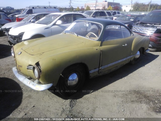 1292187 - 1957 VOLKSWAGEN KARMANN GHIA  GREEN photo 2