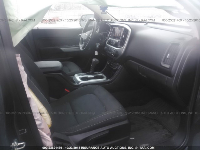 1GCGSCE39G1221856 - 2016 CHEVROLET COLORADO LT GRAY photo 5