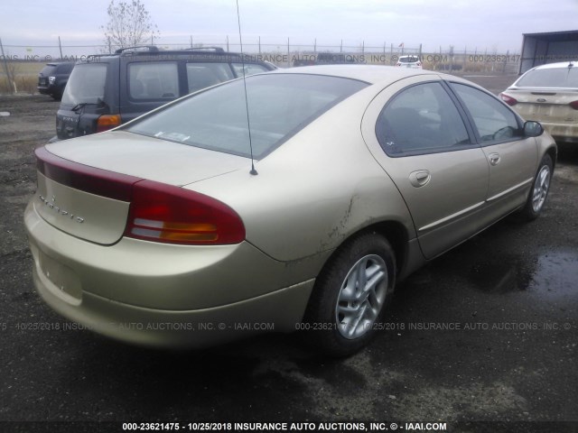 2B3HD46R9YH136771 - 2000 DODGE INTREPID GOLD photo 4