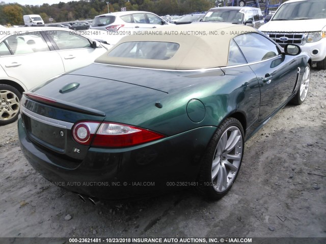 SAJWA44C179B17678 - 2007 JAGUAR XKR GREEN photo 4