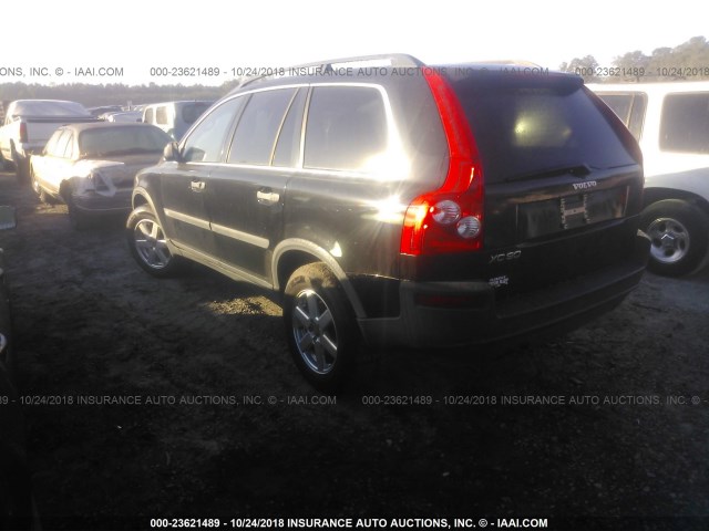 YV1CY592X51180655 - 2005 VOLVO XC90 BLACK photo 3