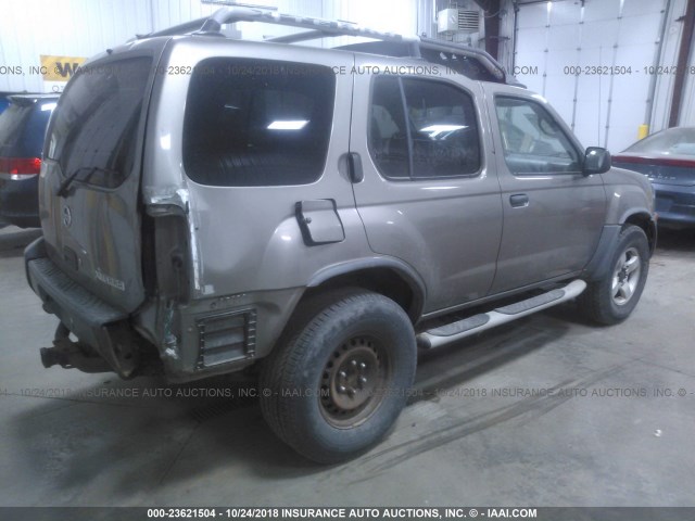 5N1ED28T74C674814 - 2004 NISSAN XTERRA BROWN photo 4