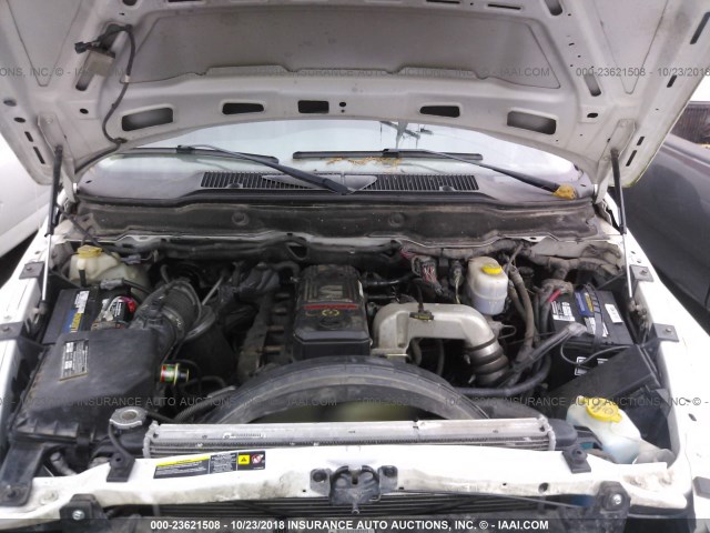 3D7KS28C76G244364 - 2006 DODGE RAM 2500 ST/SLT/LARAMIE თეთრი ფოტო 10