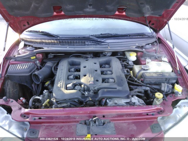 2C3HE66G1YH313498 - 2000 CHRYSLER 300M RED photo 10