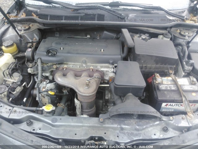 4T1BE46K48U766646 - 2008 TOYOTA CAMRY CE/LE/XLE/SE GRAY photo 10
