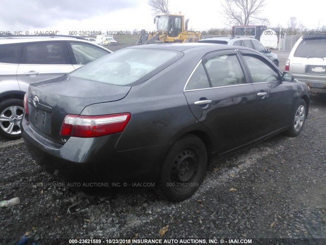 4T1BE46K48U766646 - 2008 TOYOTA CAMRY CE/LE/XLE/SE GRAY photo 4