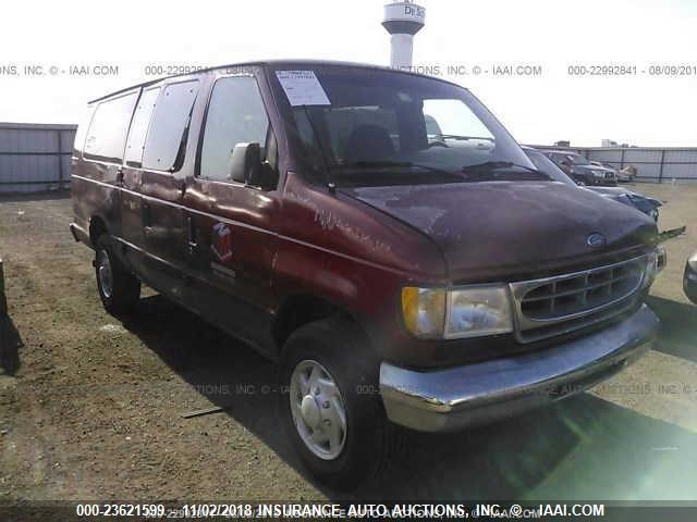 1FBSS31L2YHA48842 - 2000 FORD ECONOLINE E350 SUPER DUTY WAGON RED photo 1