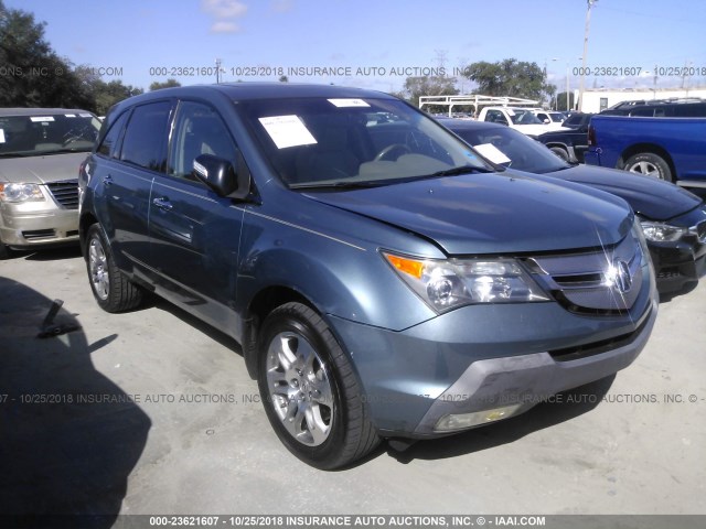 2HNYD28428H530899 - 2008 ACURA MDX TECHNOLOGY BLUE photo 1