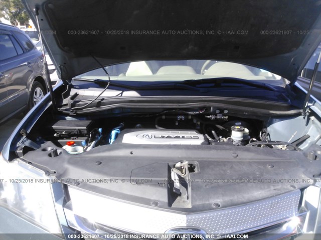 2HNYD28428H530899 - 2008 ACURA MDX TECHNOLOGY BLUE photo 10