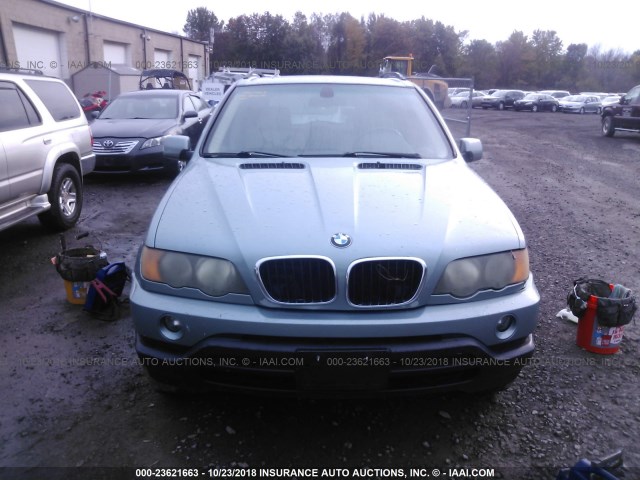 5UXFB33563LH46969 - 2003 BMW X5 4.4I BLUE photo 10