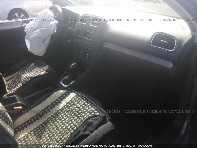 WVWDB7AJ9DW138702 - 2013 VOLKSWAGEN GOLF GRAY photo 5