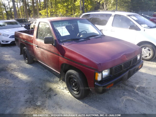 1N6SD11S4PC307714 - 1993 NISSAN TRUCK SHORT WHEELBASE BURGUNDY photo 1