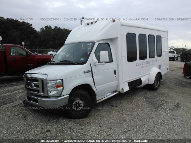 1FDWE3FS6HDC05358 - 2017 FORD ECONOLINE E350 SUPER DUTY CTWAY VAN WHITE photo 2