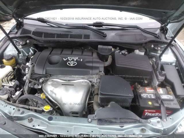 4T4BF3EK6AR057835 - 2010 TOYOTA CAMRY SE/LE/XLE GREEN photo 10