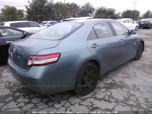 4T4BF3EK6AR057835 - 2010 TOYOTA CAMRY SE/LE/XLE GREEN photo 4