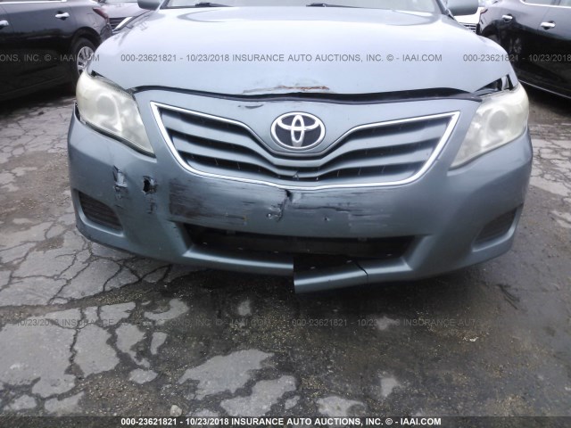 4T4BF3EK6AR057835 - 2010 TOYOTA CAMRY SE/LE/XLE GREEN photo 6